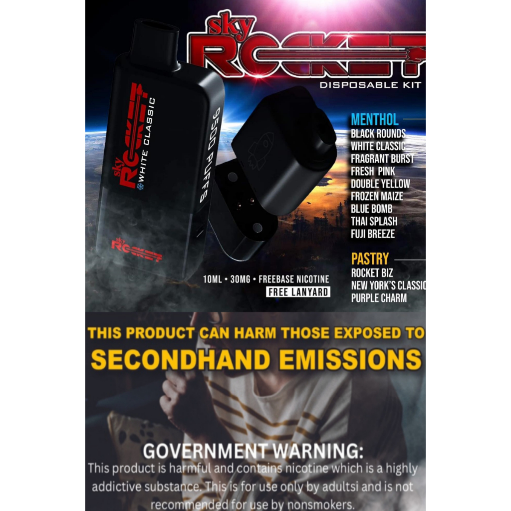 Legit SKY ROCKET Pods OR Battery Disposable Pods 3 Rechargeable Up To