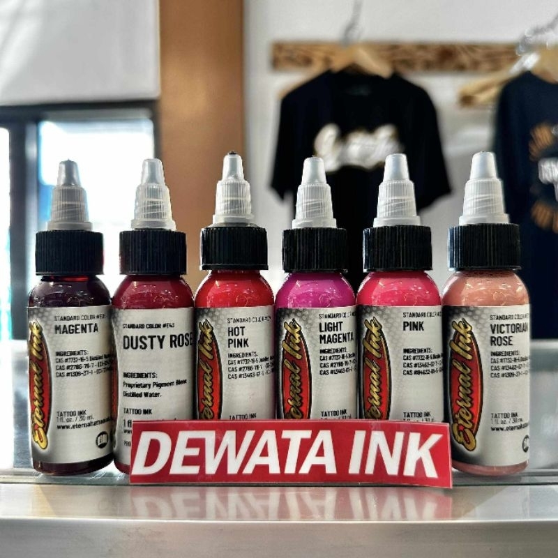 Original ETERNAL INK Pink (Different Shades) Tattoo Ink (1 oz ...