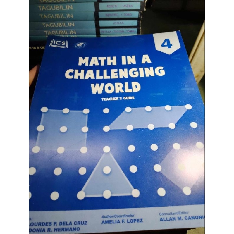 MATH IN A CHALLENGING WORLD TEACHERS GUIDE grade 4 (brandnew | Shopee ...