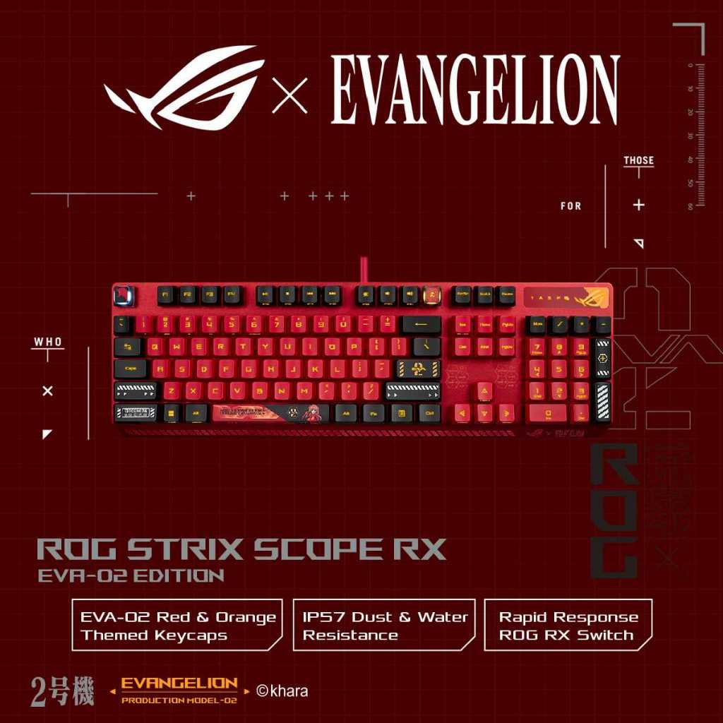 Asus ROG Strix Scope XA13 RX EVA-02 Edition Aura Sync Mechanical Wired ...