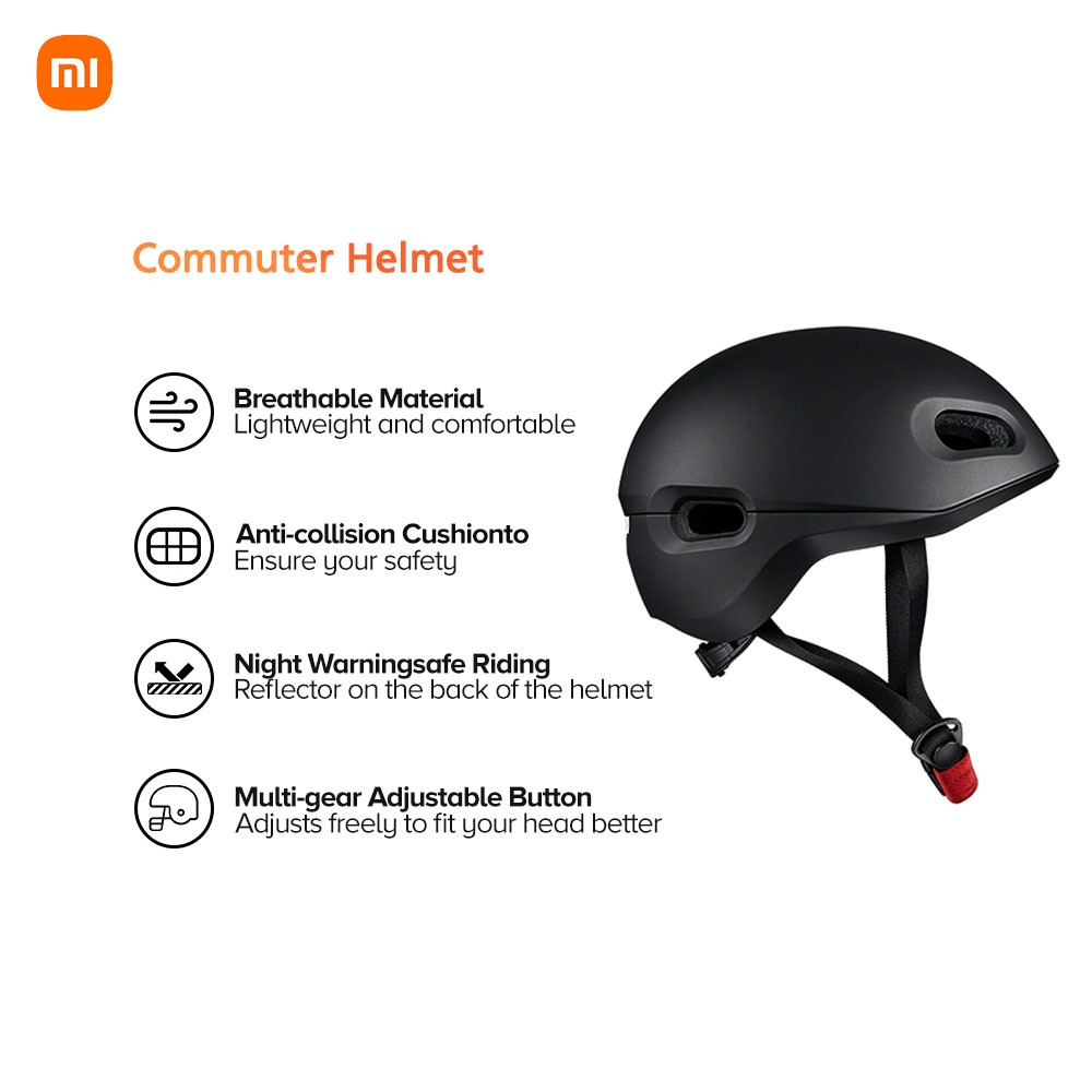 Xiaomi mi commuter helmet 2024 black