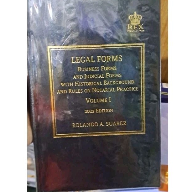Legal Forms Volume I 2020 Edition by Suarez Shopee Philippines
