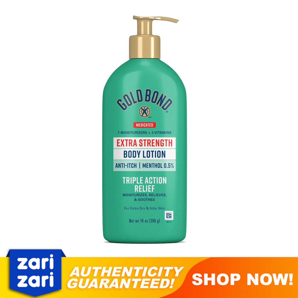 Gold Bond Medicated Extra Strength Body Lotion AntiItch Triple Action Relief Menthol 14 oz