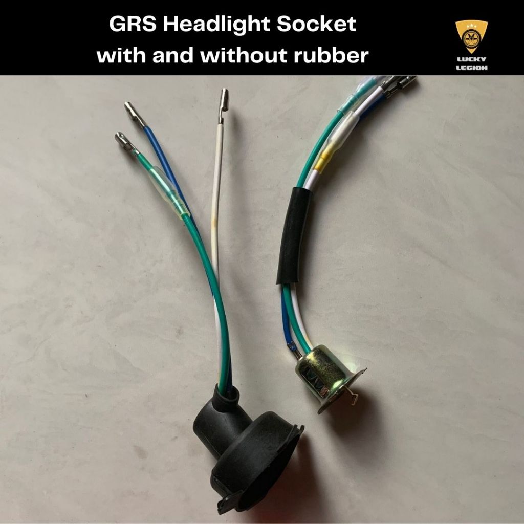 Lucky Legion Motorcycle Headlight Socket with/without rubber | Shopee ...