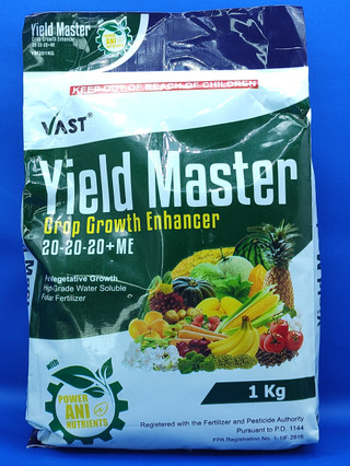 YIELD MASTER 20-20-20 FOLIAR FERTILIZER ORIGINAL PACKING (1 KILO ...