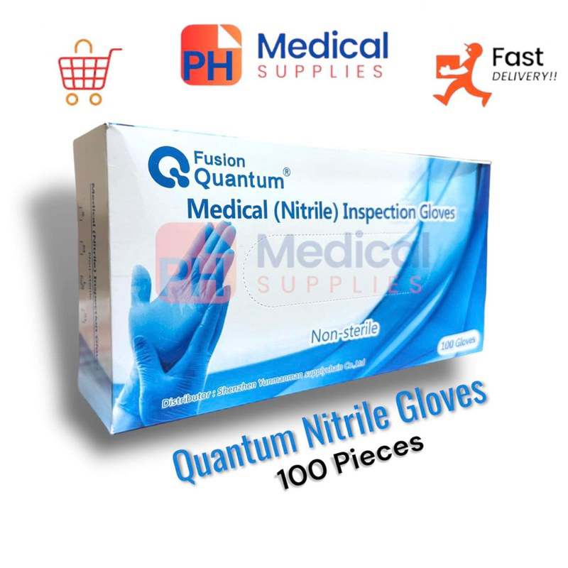 FUSION QUANTUM Pure LATEX and NITRILE Medical Inspection Gloves Non