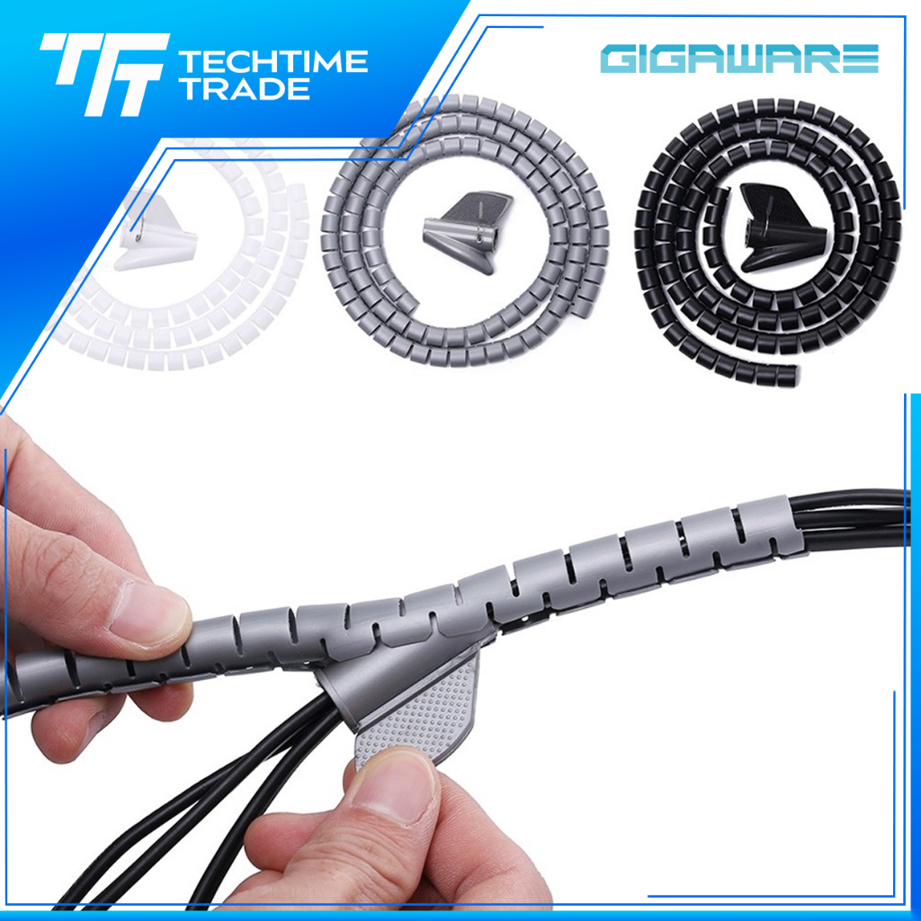 Gigaware Cable Organizer Cable Wire Wrap Organizer Spiral Tube Cable