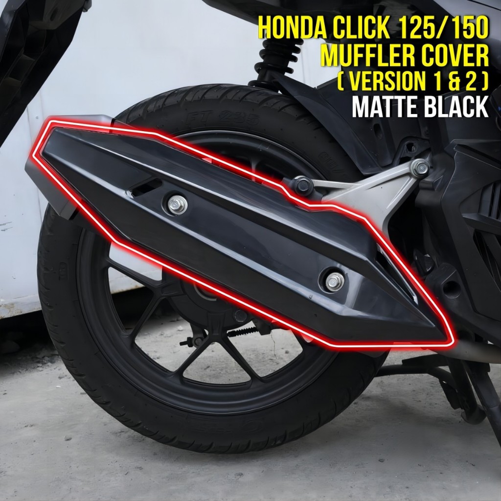 Honda Click Heat Guard 125i150i V2 V3 Game Charger Muffler Cover For Click V2 V3 Shopee 9377