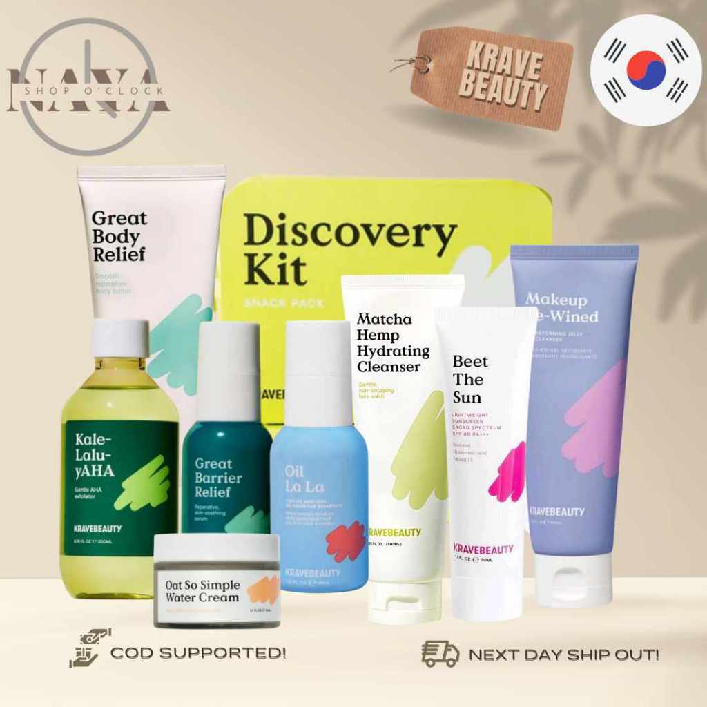 Krave Beauty Discovery Kit/ Hydrating Cleanser/ Great Barrier Relief