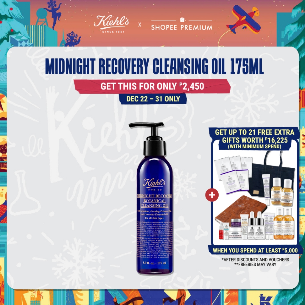 Kiehl's Midnight Recovery Botanical Cleansing Oil Makeup Remover