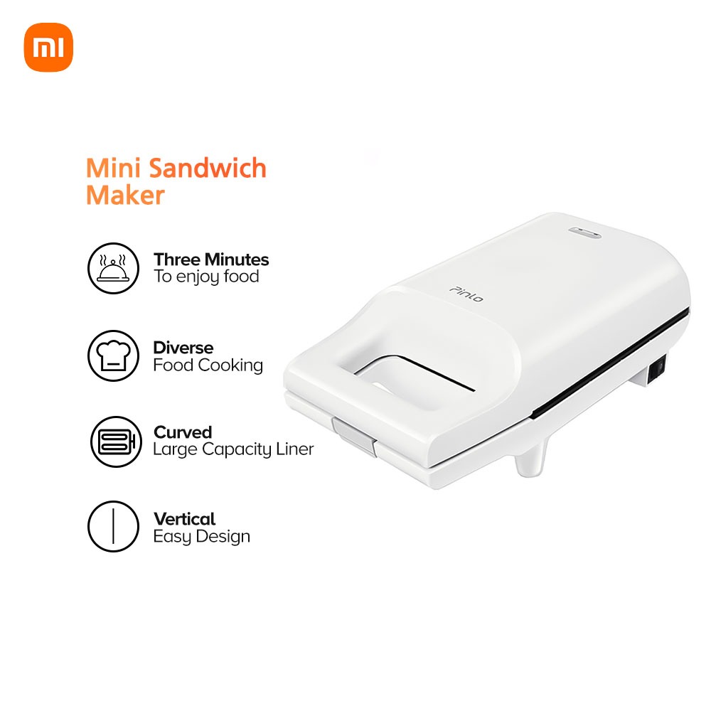 Pinlo Mini Sandwich Maker 420w Breakfast Machine Multi Cookers Griller