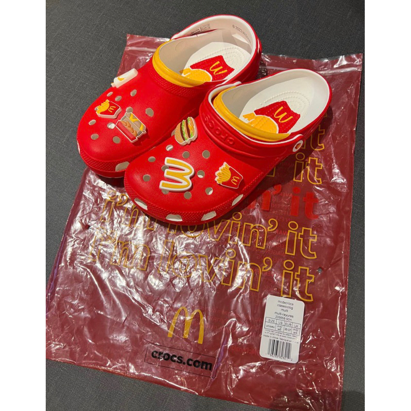 Mcdonalds x Crocs (Mcdonalds Crocs) Mcdo X Crocs 100% Original | Shopee ...