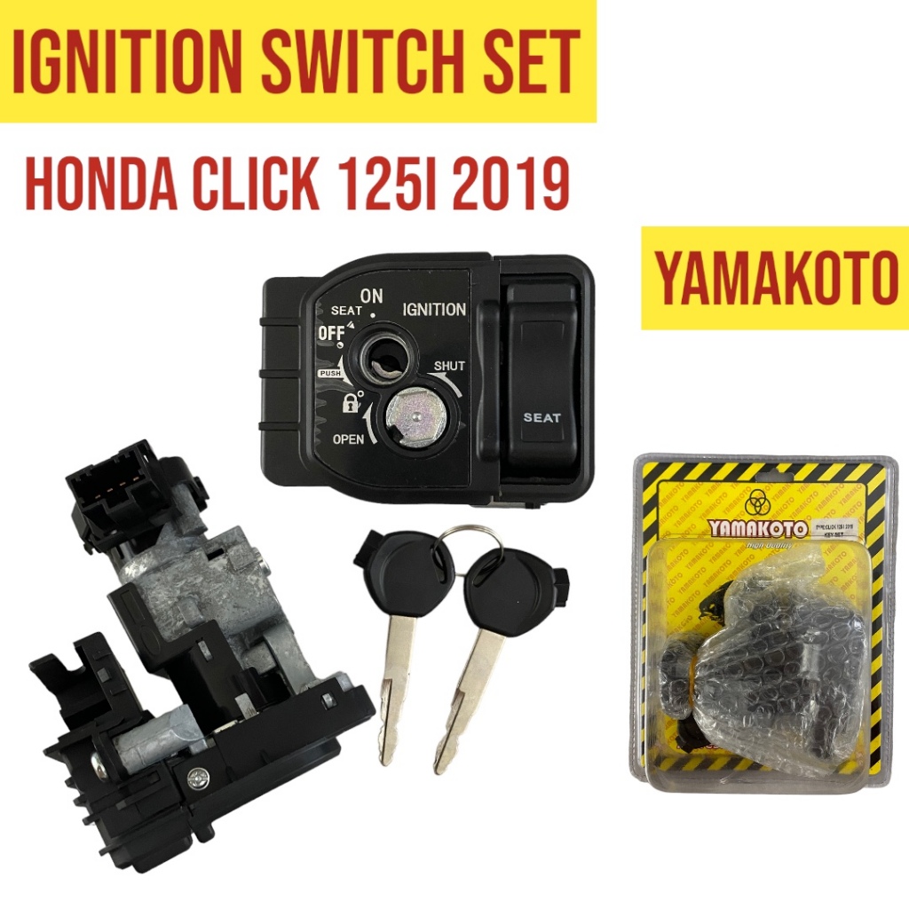 YAMAKOTO 1 Set Motorcycle Ignition Switch HONDA CLICK 125I 2019