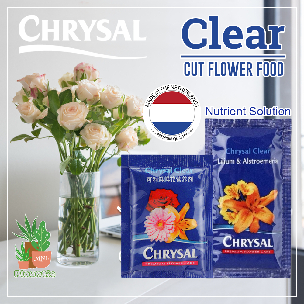 Chrysal Flower Food Packet Fresh Cut Flowers Clear formula Hydrate