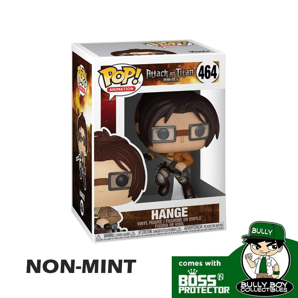 Funko POP! Animation - Attack On Titan Hange 464 With Boss Protector ...