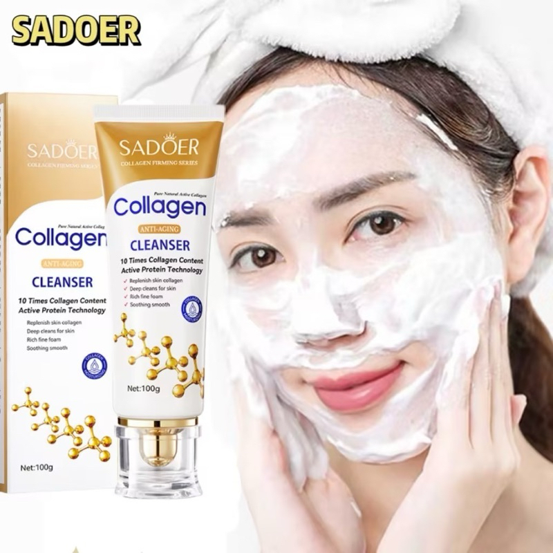 Collagen Facial Wash Anti Wrinkle Cleanser For Face Oil Control Deep