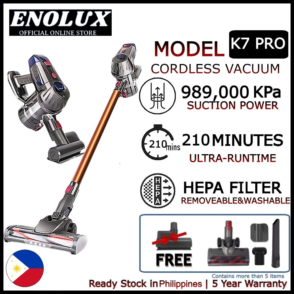 ENOLUX Vacuum K7 PRO high suction power wireless vacuum cleaner with