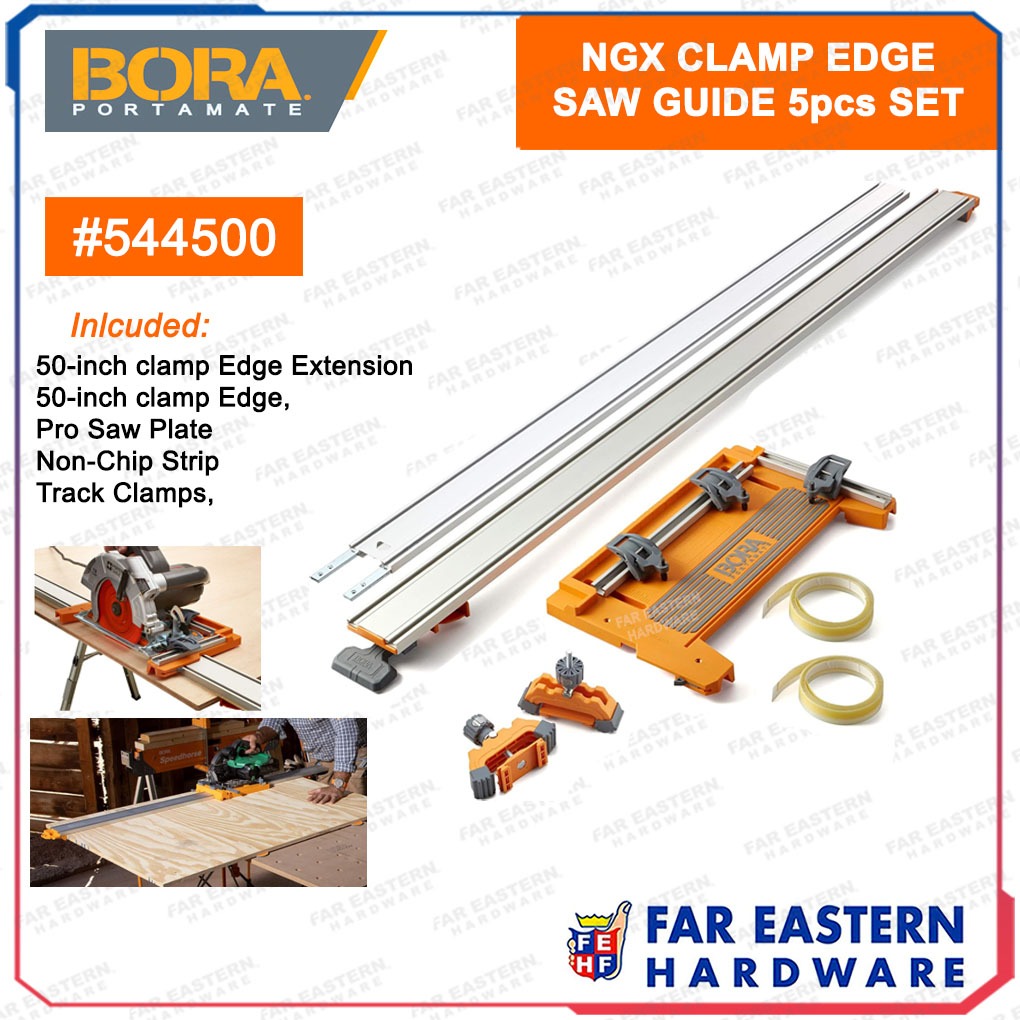 BORA NGX Clamp Edge Saw Guide 5pcs Set for Circular Saw 50