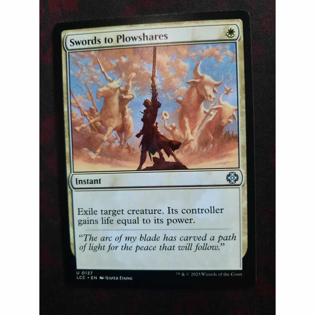 Swords to Plowshares ( MTG / / Instant / LCC ) Shopee