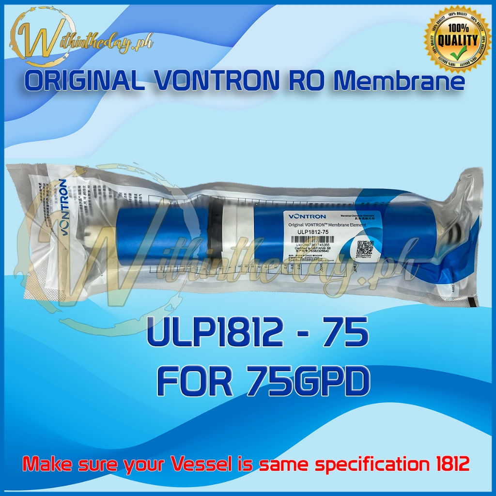 Universal RO Membrane Replacement - 75 To 400 GPD Home Reverse Osmosis System