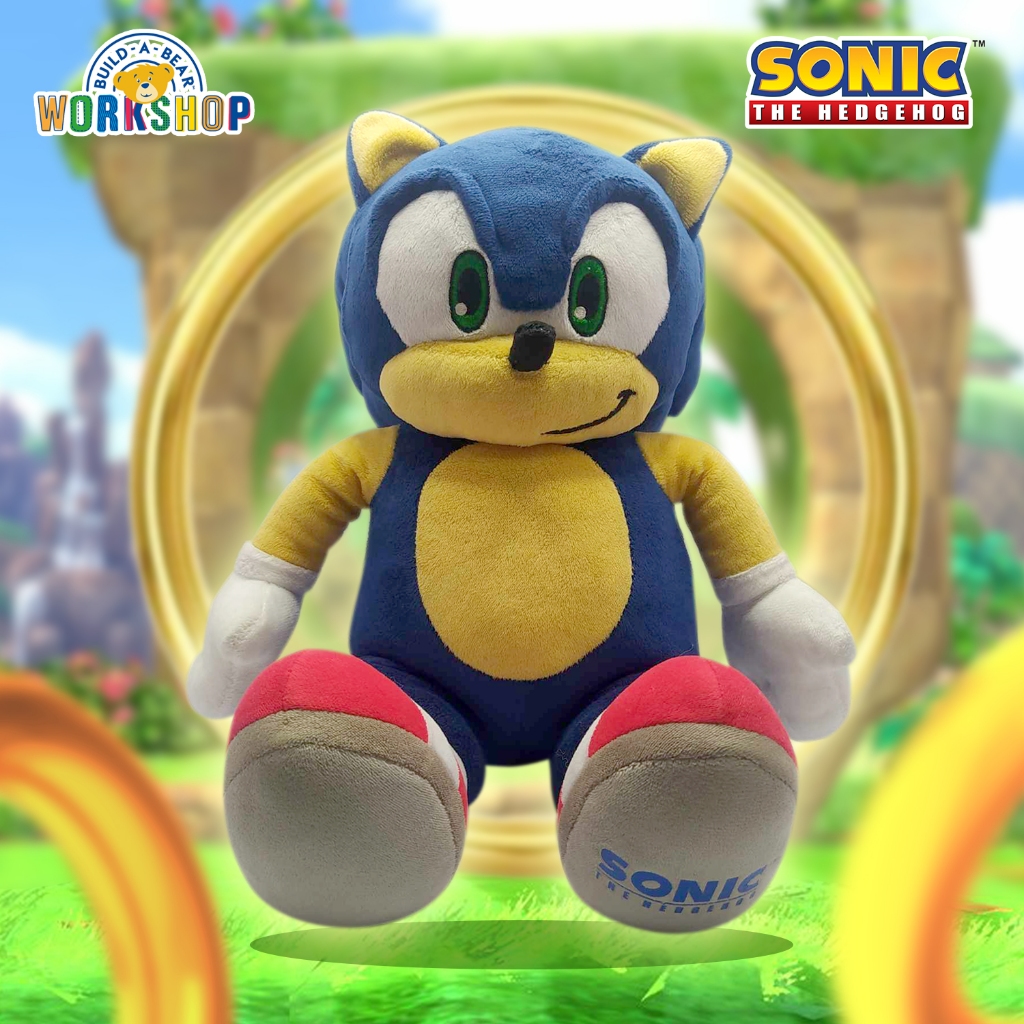 Huggable 18-Inch Sonic The Hedgehog Anime Game Plush Stuff Toy  (Build-a-Bear)