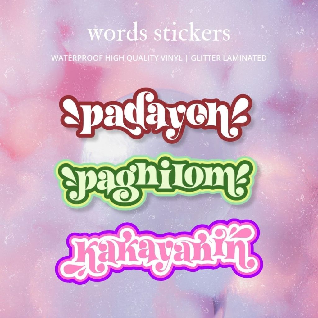 Filipino Word Affirmations Waterproof Vinyl Sticker The AV Art Shop