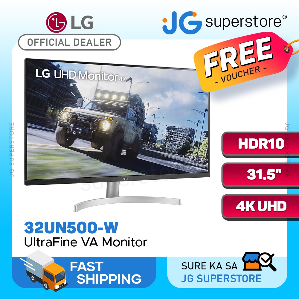 LG 32UN500-W 31.5" UltraFine VA 60Hz 4K UHD HDR Monitor HDMI ...