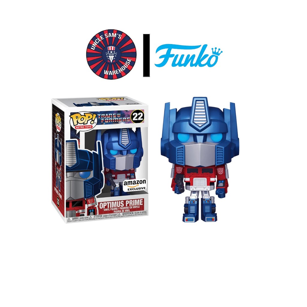Funko Pop! Retro Toys Transformer Optimus Prime (Metallic) Amazon Exclusive 22 Shopee