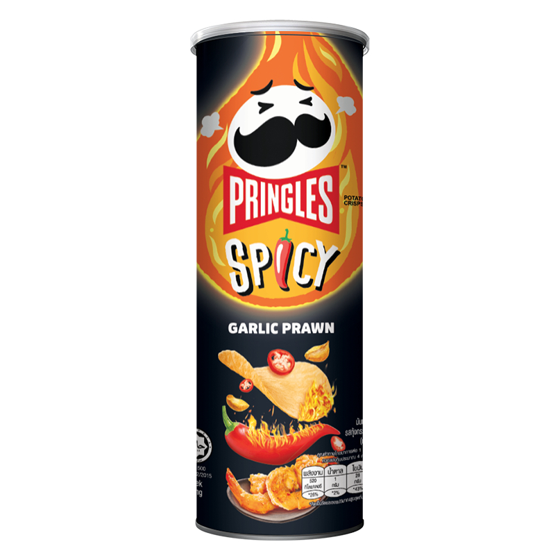 Pringles Spicy Garlic Prawn Potato Crisps (97g) | Shopee Philippines