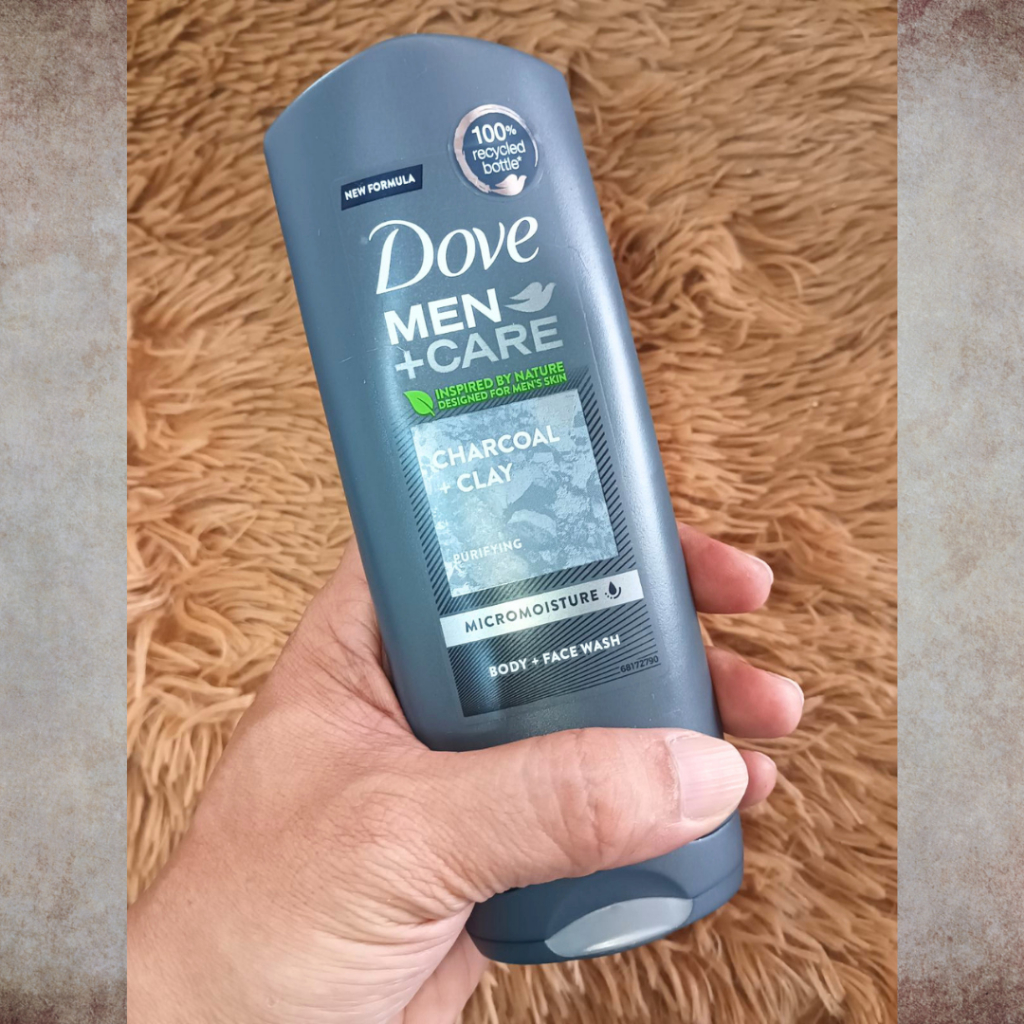 Dove Men+Care Charcoal + Clay Purifying Body + Face Wash 250ml | Shopee ...