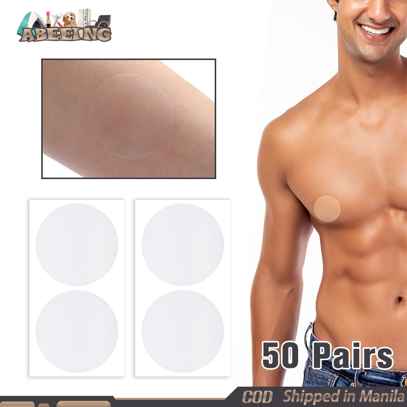 100Pcs Transparent Men Nipple Cover Disposable Sports Invisible Nipple ...
