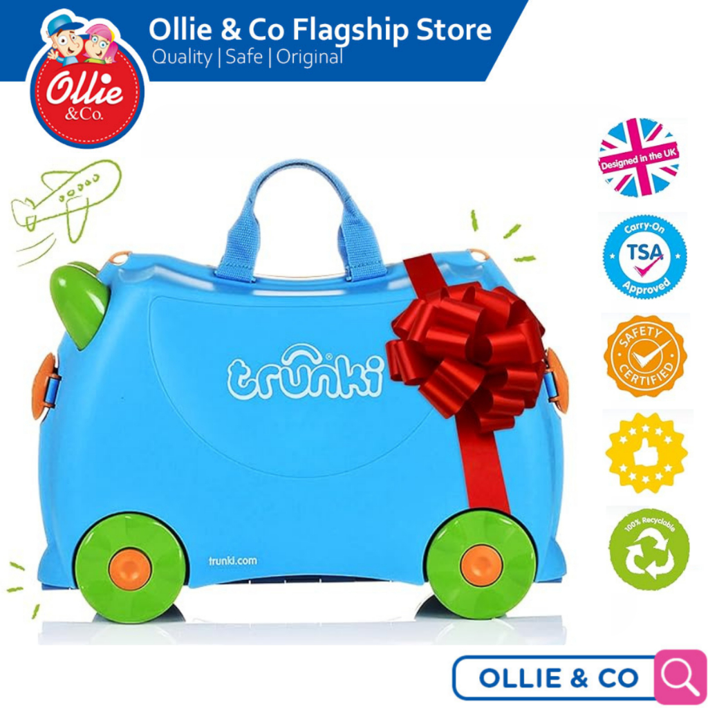 Trunki Original Kids Ride-On Suitcase and Carry-On Luggage For Boys ...