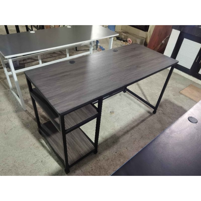 120cm x 60cm & 140cm x 60cm Heavy Duty Computer Table with Shelfs ...