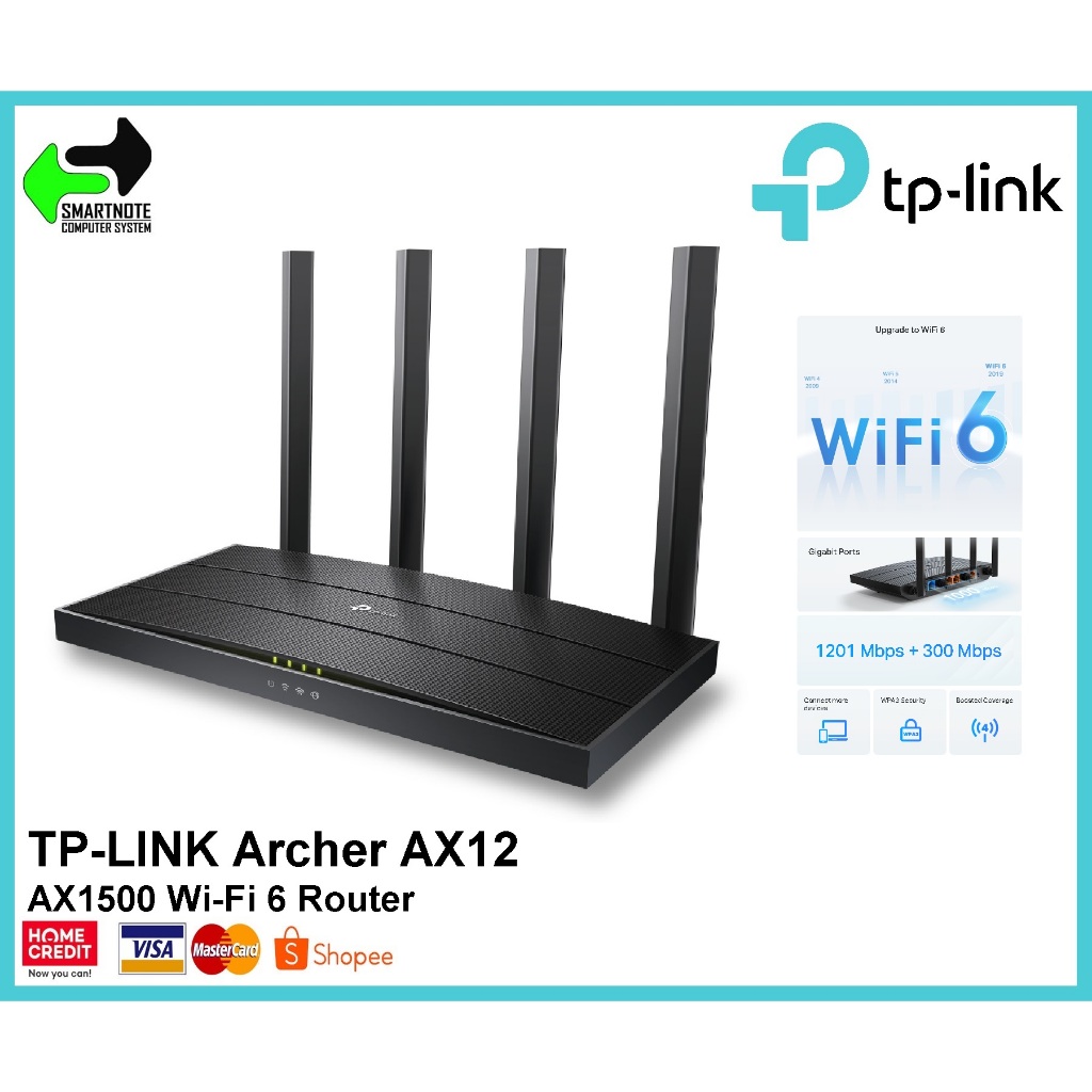 TP-LINK Archer AX12 AX1500 Wi-Fi 6 Router | Shopee Philippines