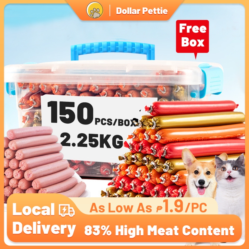 30/90/150pcs Dog Sausage Dog Treats Dog Food Pet Sausage Cat Treats Pet