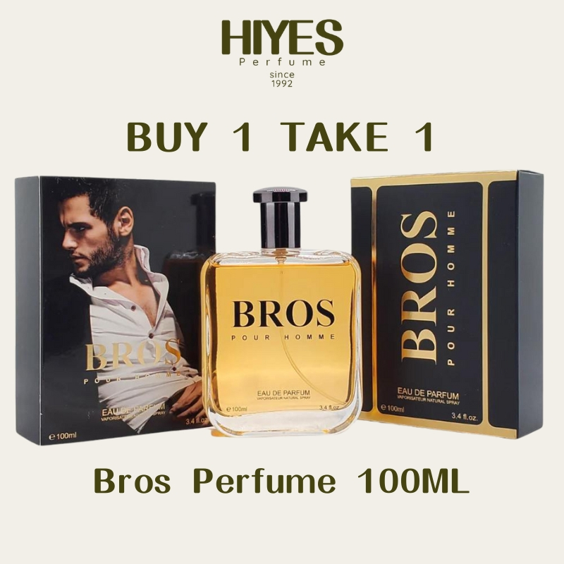 HIYES Buy 1 Take 1 Bros Pour Homme Perfume Spray 100ml For Men With Box Gifts Shopee Philippines