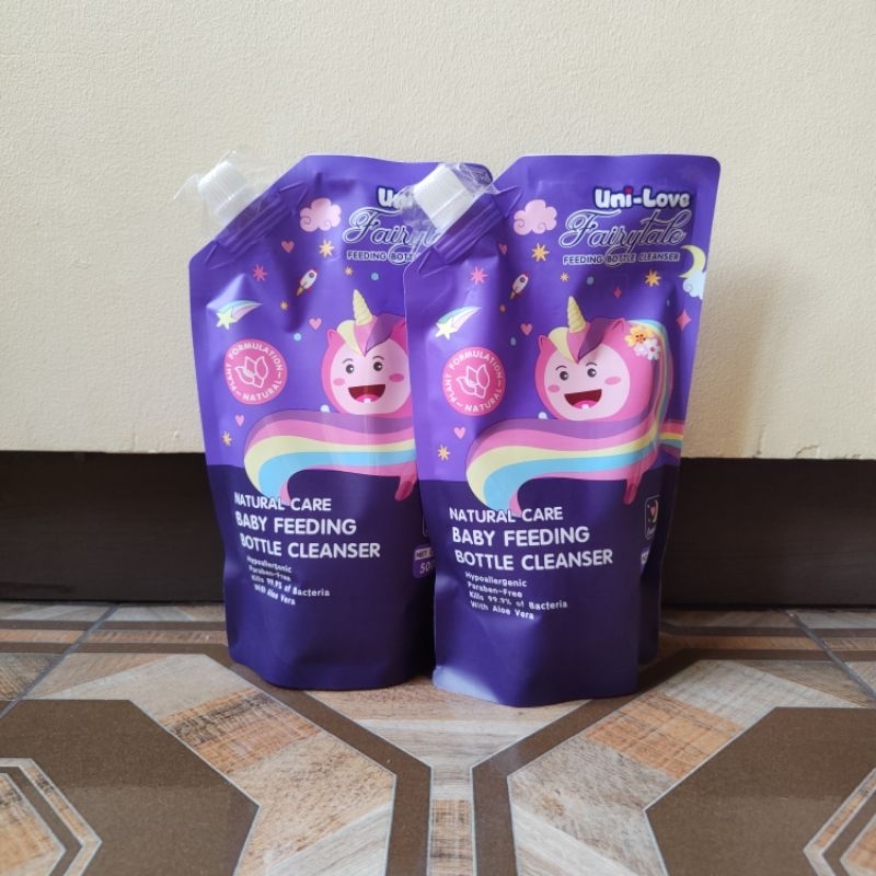 Unilove Fairytale Feeding Bottle Cleanser (500ml) pack of 2 Shopee