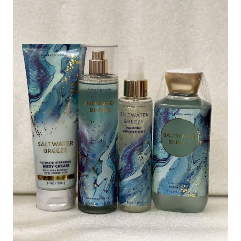 Bath and deals Body Works Saltwater Breeze Body Creams