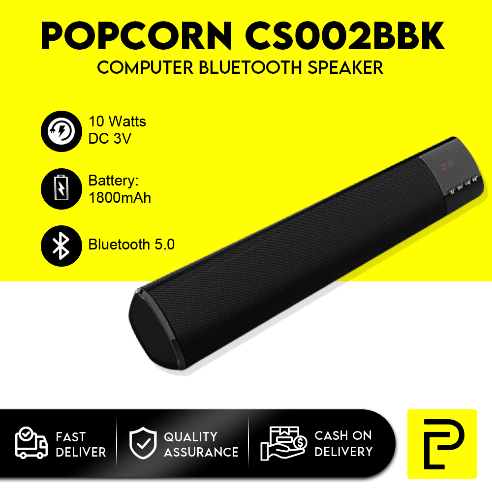 Popcorn Portable Soundbar Wireless Bluetooth Speaker Subwoofer with USB