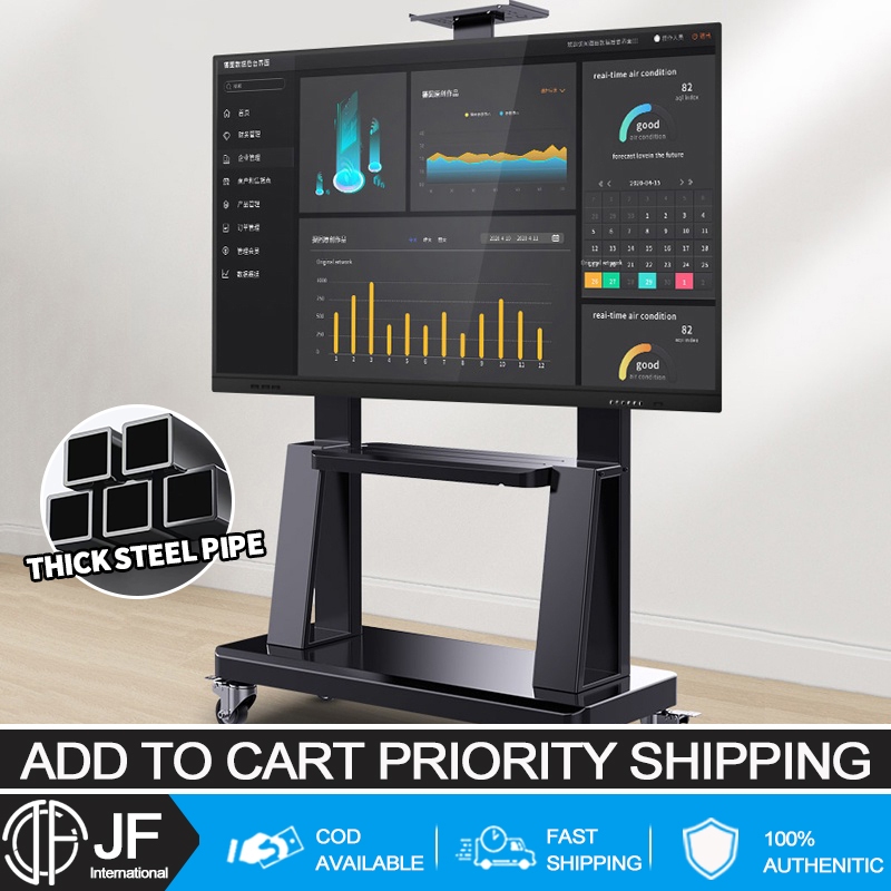 32-85 inch LCD TV universal stand with TV box tray Floor standing ...