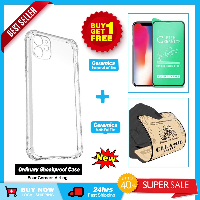 Ordinary Shockproof Case for Realme with Ceramics Tempered soft film HD ...