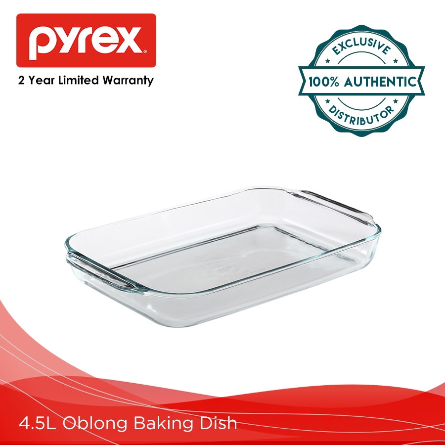 Pyrex 4.8qt/4.5L Oblong Baking Dish | Shopee Philippines
