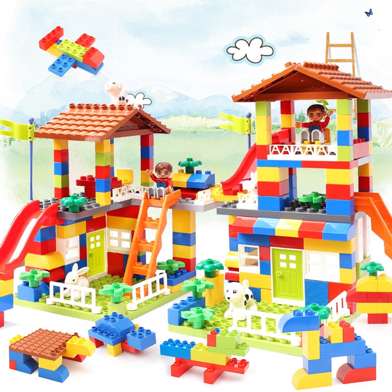 178PCS Big Blocks Compatible With Lego Castle Assemble Toys For Kids ...