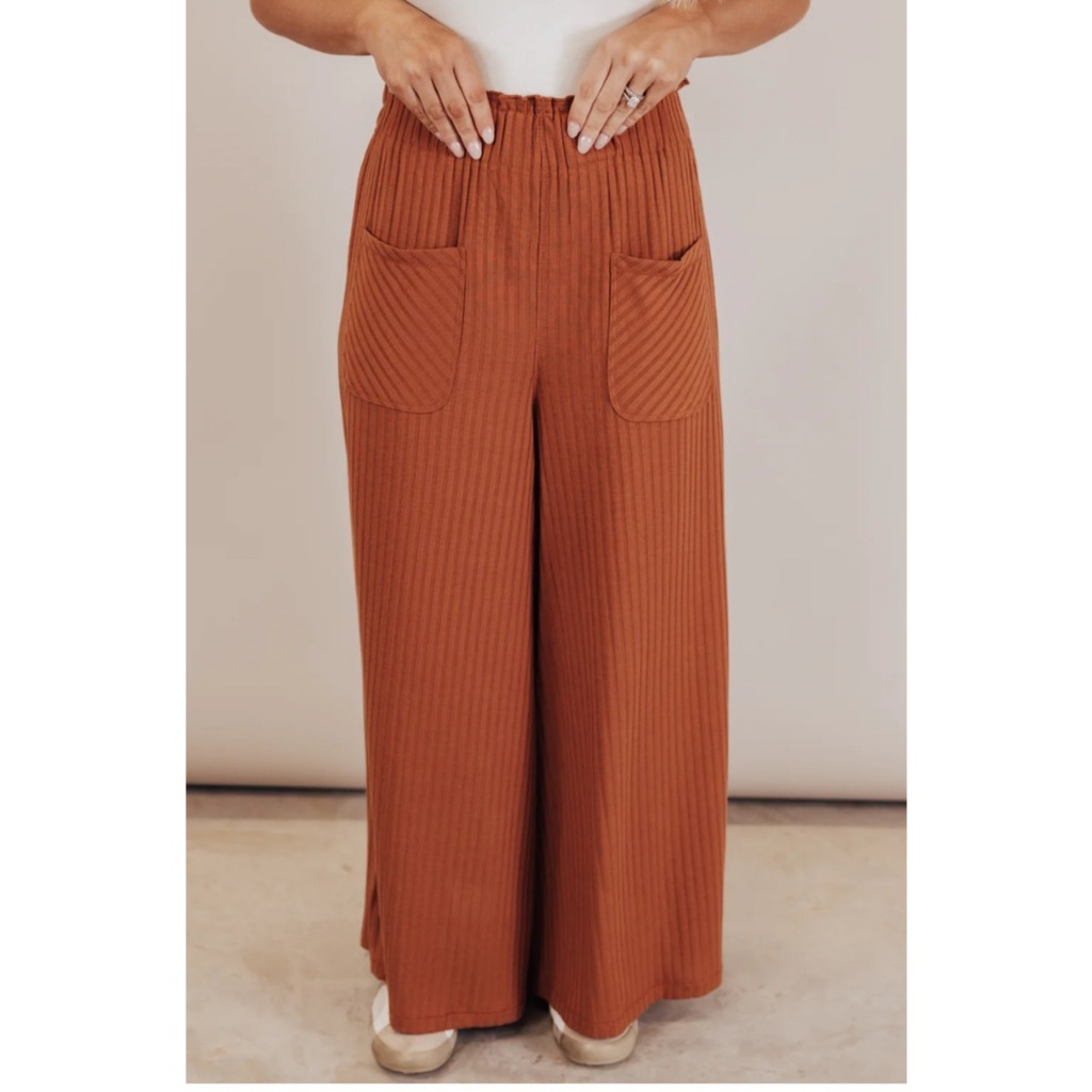 Caramel Wide leg Pants for Women Shopee Philippines