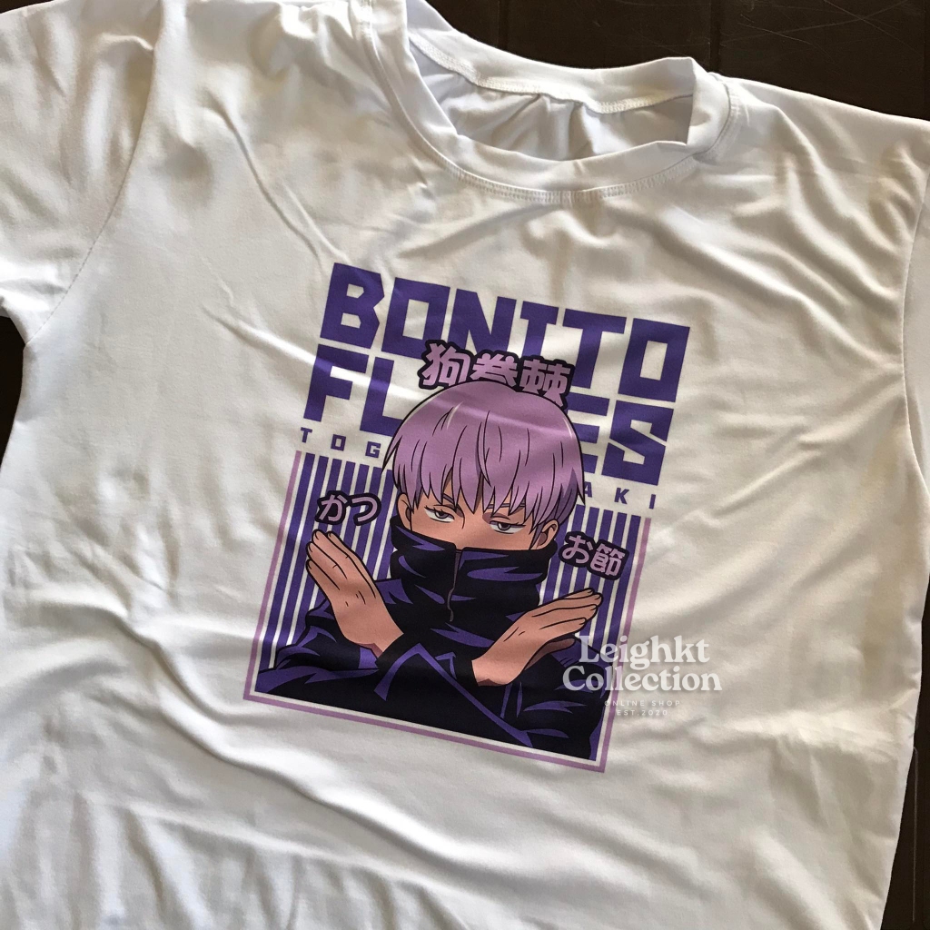 Leighkt Jujutsu Kaisen Toge Inumaki Bonito Flakes Anime Shirt Cotton
