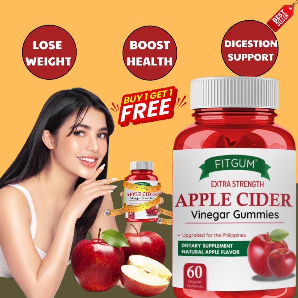 Fitgum Apple Cider Vinegar Gummies For Weight Loss Original Slimmer Body Smooth Skin In Just 2