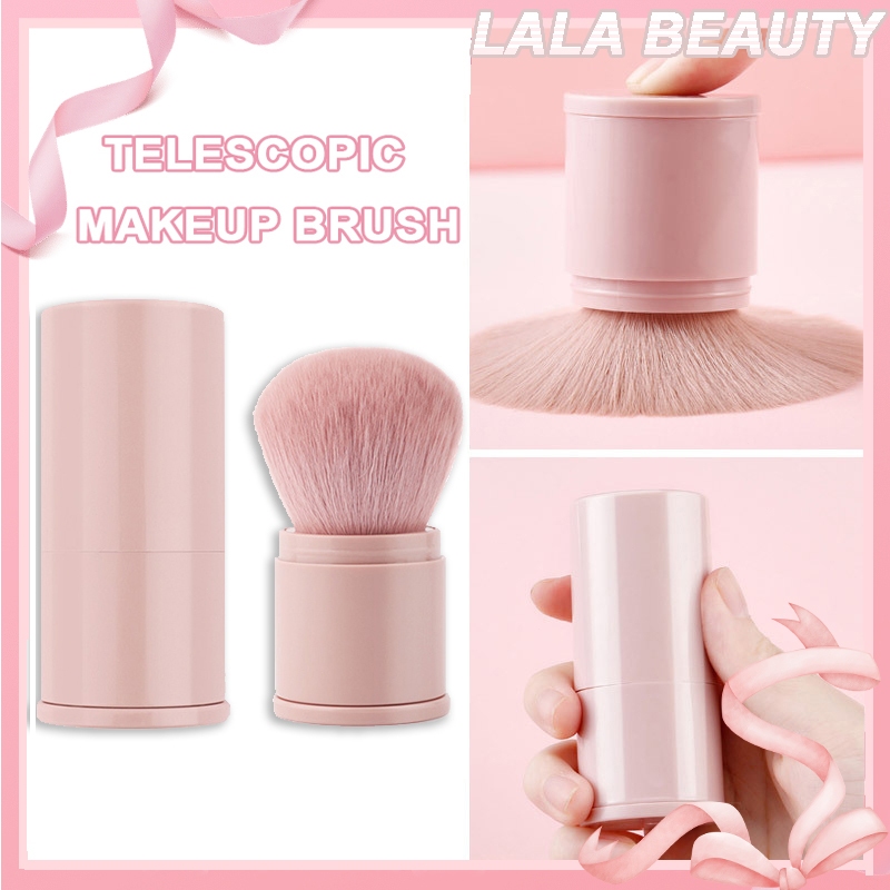 Portable Retractable Powder Brush Powder Blusher Brush Foundation Make