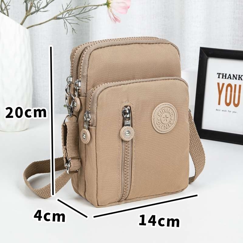 New Kipling Small 3 Zipper Sling Bag Crossbady Bag For Women And Men