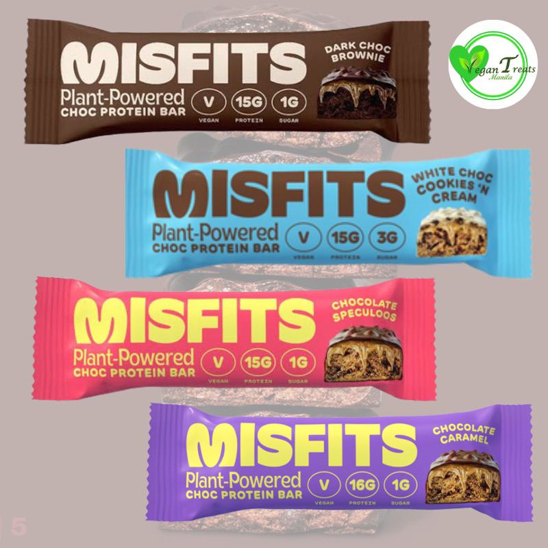 Misfits Protein Bar 45g (Plantbased Dairy & Egg Free Vegan