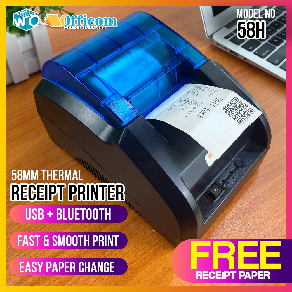 LogicOwl POS Printer Thermal 58mm Receipt USB Port Thermal Printer